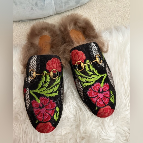 Gucci Princetown Floral Brocade Mule size 36 - Picture 3 of 6